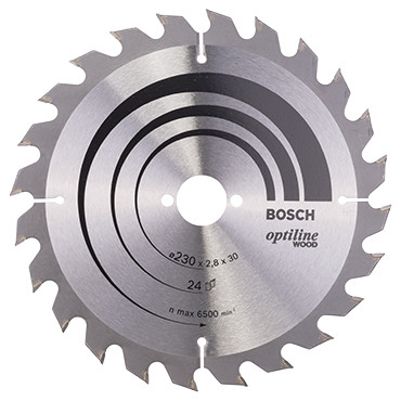 Bosch cirkelzaagblad optiline wood 24t
