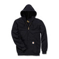 Carhartt hoodie rits zwart product photo