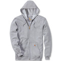 Carhartt hoodie rits heather grey product photo