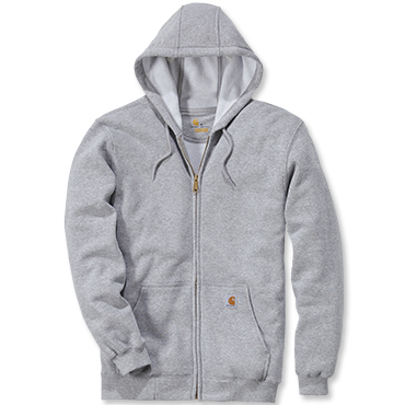 Carhartt hoodie rits heather grey